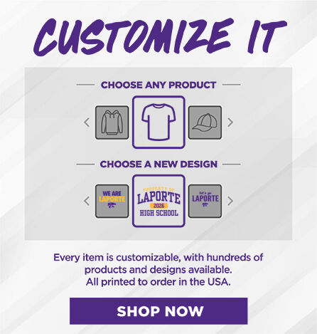 LAPORTE HIGH SCHOOL WILDCATS Small Multi Module Banner: 2024 Q1 - Customize It Banner