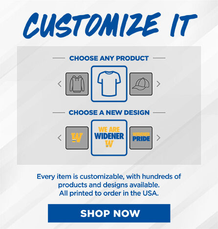 Widener University Pride Online Store Small Multi Module Banner: 2024 Q1 - Customize It Banner