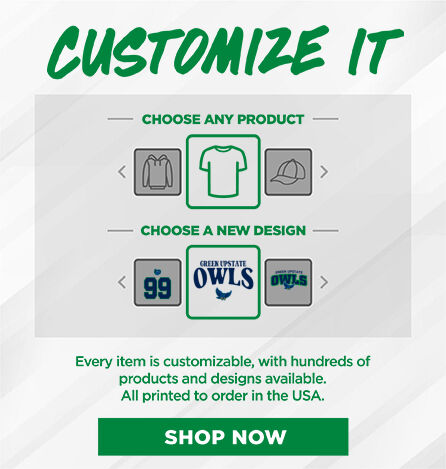 Green Upstate High School Owls Small Multi Module Banner: 2024 Q1 - Customize It Banner