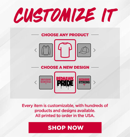 Monroe  Redhawks Small Multi Module Banner: 2024 Q1 - Customize It Banner