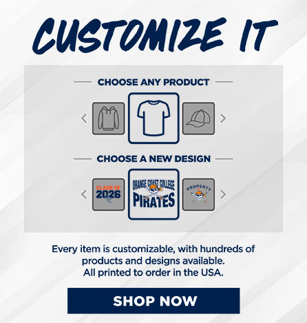 Orange Coast College Pirates Small Multi Module Banner: 2024 Q1 - Customize It Banner