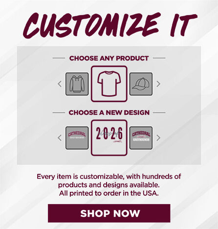 CATHEDRAL HIGH SCHOOL GREYHOUNDS Small Multi Module Banner: 2024 Q1 - Customize It Banner