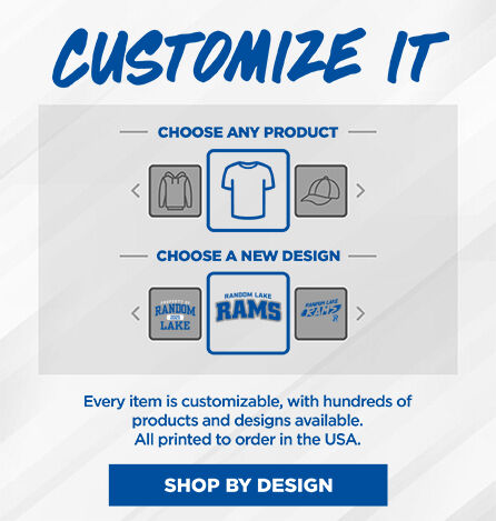 RANDOM LAKE RAMS The Official Online Store Small Multi Module Banner: 2024 Q1 - Customize It Banner