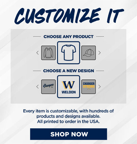 WELDON HIGH SCHOOL CHARGERS Small Multi Module Banner: 2024 Q1 - Customize It Banner