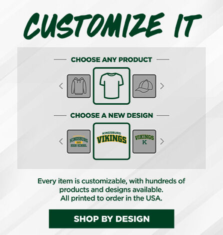 KINGSBURG VIKINGS The Official Online Store Small Multi Module Banner: 2024 Q1 - Customize It Banner