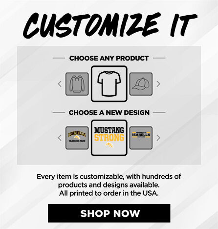 ISABELLA HIGH SCHOOL MUSTANGS Small Multi Module Banner: 2024 Q1 - Customize It Banner