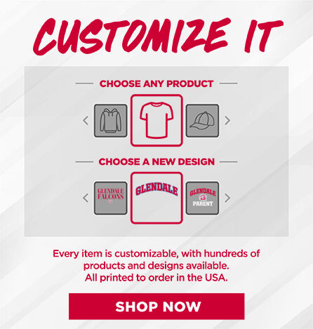 GLENDALE HIGH SCHOOL FALCONS Small Multi Module Banner: 2024 Q1 - Customize It Banner