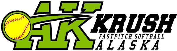 AK Krush Fastpitch Softball Logo