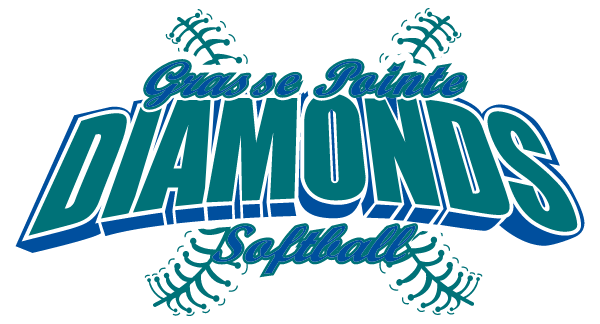 Grosse Pointe Diamonds Softball Logo