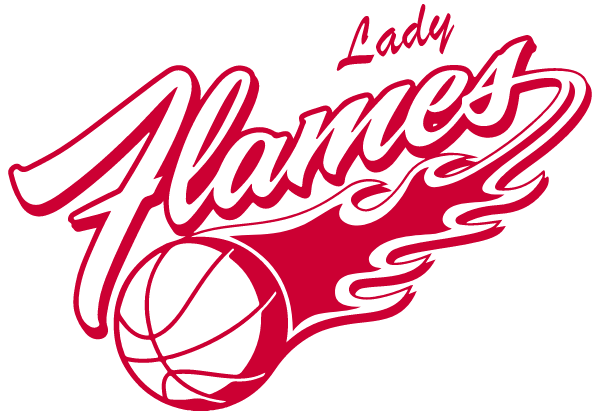 Lady Flames Basketball Logo