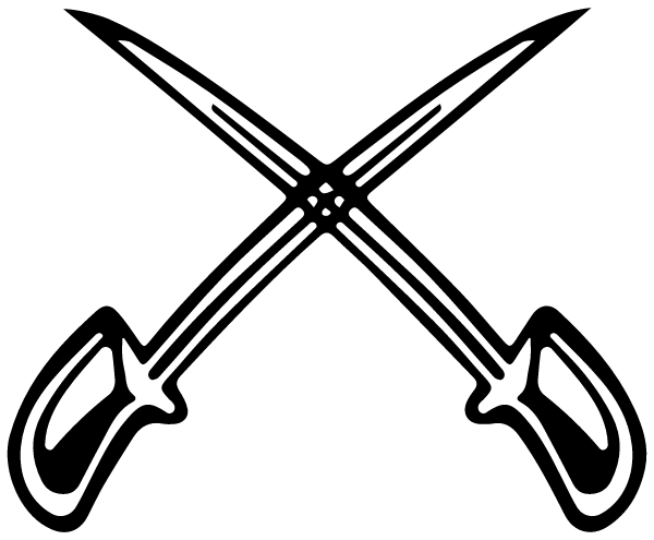 White Sabers Drum And Bugle Corp Logo