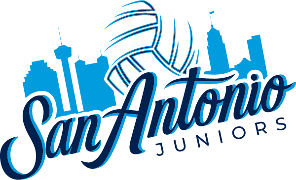 San Antonio Juniors Volleyball Club Logo