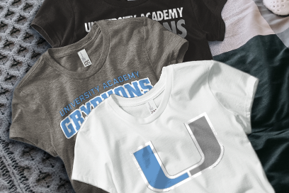 UNIVERSITY ACADEMY GRYPHONS Tees (Option 1) Banner