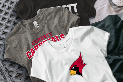CORBETT HIGH SCHOOL CARDINALS Tees (Option 1) Banner