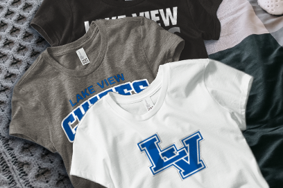 LAKE VIEW HIGH SCHOOL CHIEFS Tees (Option 1) Banner