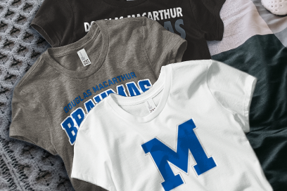 DOUGLAS MACARTHUR HIGH SCHOOL BRAHMAS Tees (Option 1) Banner