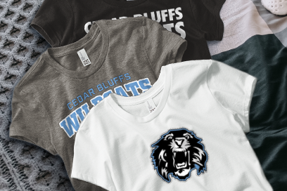 Cedar Bluffs Wildcats Tees (Option 1) Banner