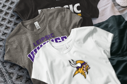 LEIPSIC HIGH SCHOOL VIKINGS Tees (Option 1) Banner