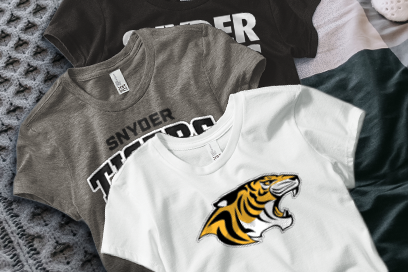 SNYDER HIGH SCHOOL TIGERS Tees (Option 1) Banner