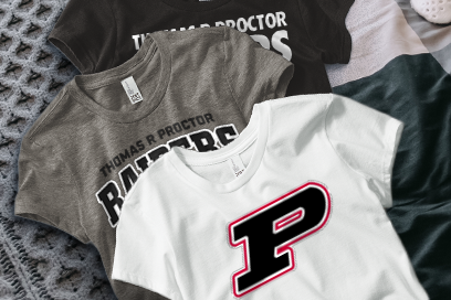 THOMAS R PROCTOR HIGH SCHOOL RAIDERS Tees (Option 1) Banner