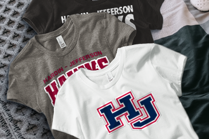 HARDIN-JEFFERSON HIGH SCHOOL HAWKS Tees (Option 1) Banner