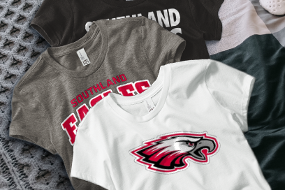 SOUTHLAND HIGH SCHOOL EAGLES Tees (Option 1) Banner