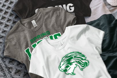 SPRING HIGH SCHOOL LIONS Tees (Option 1) Banner