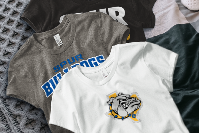 SPUR HIGH SCHOOL BULLDOGS Tees (Option 1) Banner