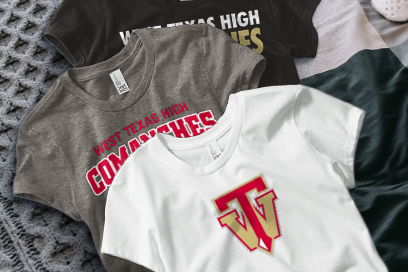 WEST TEXAS HIGH COMANCHES Tees (Option 1) Banner