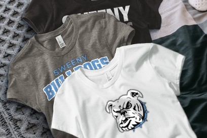SWEENY HIGH SCHOOL BULLDOGS Tees (Option 1) Banner