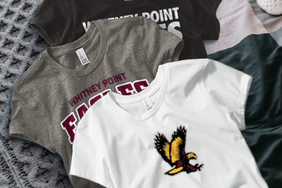 WHITNEY POINT CENTRAL HIGH SCHOOL EAGLES Tees (Option 1) Banner