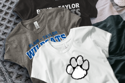 BLAIR-TAYLOR HIGH SCHOOL WILDCATS Tees (Option 1) Banner