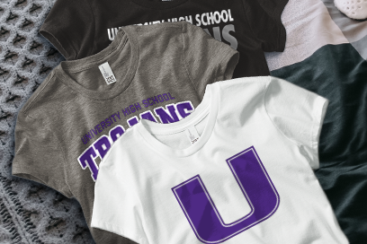 UNIVERSITY HIGH SCHOOL TROJANS Tees (Option 1) Banner