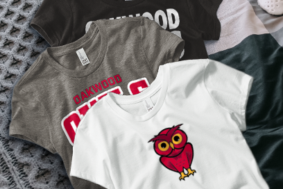 OAKWOOD SCHOOL Owls Tees (Option 1) Banner