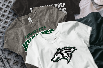 FAIRMONT Prep HUSKIES ONLINE STORE Tees (Option 1) Banner