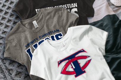 TRINITY CHRISTIAN HIGH SCHOOL LIONS Tees (Option 1) Banner