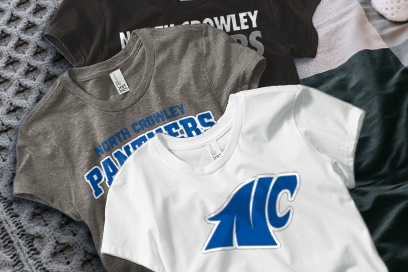 NORTH CROWLEY HIGH SCHOOL PANTHERS Tees (Option 1) Banner
