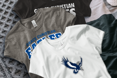 Grace Christian Academy EAGLES Tees (Option 1) Banner