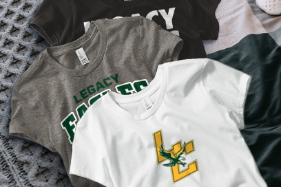 LEGACY CHRISTIAN ACADEMY EAGLES ONLINE STORE Tees (Option 1) Banner