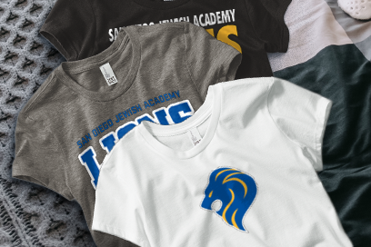 SAN DIEGO JEWISH ACADEMY LIONS Tees (Option 1) Banner