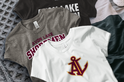 AVON LAKE HIGH SCHOOL official sideline store Tees (Option 1) Banner