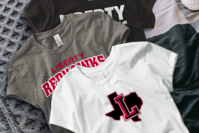LIBERTY HIGH SCHOOL REDHAWKS Tees (Option 1) Banner
