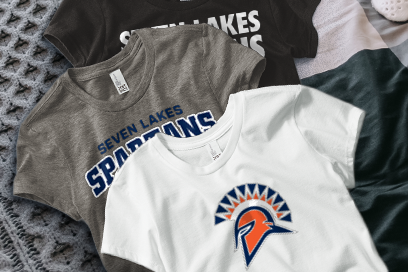 SEVEN LAKES HIGH SCHOOL SPARTANS Tees (Option 1) Banner