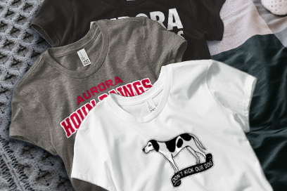 AURORA HIGH SCHOOL HOUN DAWGS Tees (Option 1) Banner