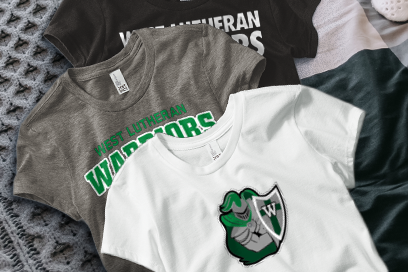 West Lutheran Warriors Tees (Option 1) Banner