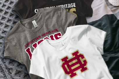 CHRISTIAN HERITAGE SCHOOL LIONS Tees (Option 1) Banner