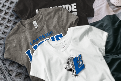LAKESIDE CHRISTIAN SCHOOL LIONS Tees (Option 1) Banner