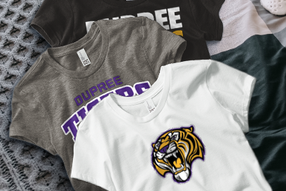 DUPREE HIGH SCHOOL TIGERS Tees (Option 1) Banner
