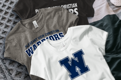 Pleasant View Christian Warriors Tees (Option 1) Banner