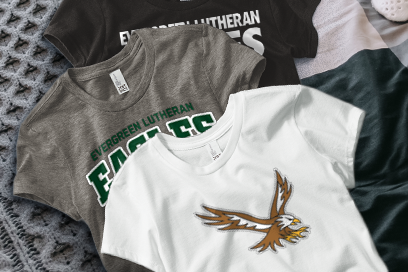 Evergreen Lutheran Eagles Tees (Option 1) Banner